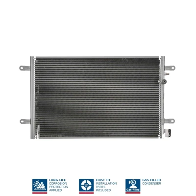 Abbildung von NISSENS 94695 Klimakondensator ohne Trockner Aluminium 660 R 134a AUDI: A6 C6 Avant, Saloon