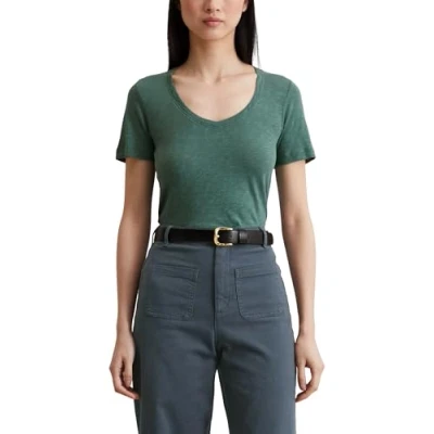 Abbildung von Marc O&#039;Polo Short Sleeve V NECK Tshirt basic, Damen, Größe: XS, Summer pine