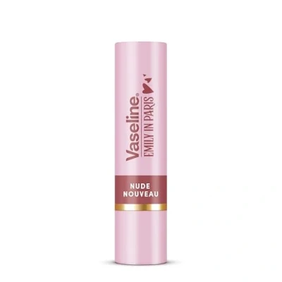 Abbildung von Vaseline LP Lippenbalsam mit Farbe, Emily Nude Nouveau, 3 g, 24H Feuchtigkeitsspendung, 9% Vaseline, natürlicher Hautton