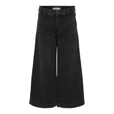 Abbildung von Kids ONLY Kogcomet WIDE Jeans Bootcut für Kinder, Größe: 152, Washed black