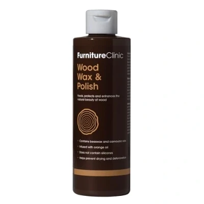 Abbildung von 2 in 1 Holzwachs und Holzpolitur enthält Orangenöl Möbelpolitur für lackiertes unlackiertes Holz Bienenwachspolitur eine zusätzliche Schutzschicht 250 ml