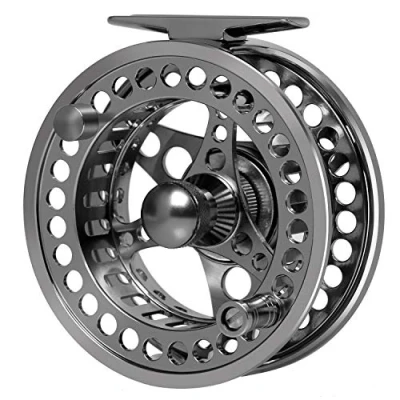 Abbildung von Goture Fliegenrolle Fliegenfischen Rollen wasserdicht 2+1BB 3/4 5/6 7/8 9/10 Aluminum Legierungskörper mit Tasche