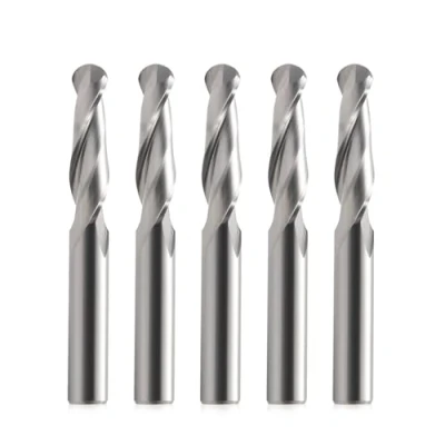 Abbildung von EU_HOZLY 6x22mm 2 Flöte Hartmetallkugel Nasenfräser CEL Packung mit 5