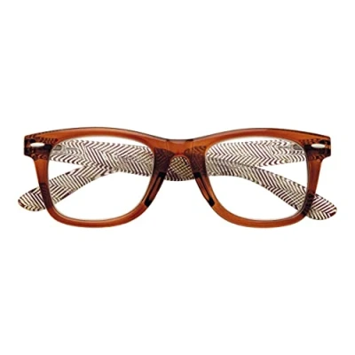 Abbildung von Zippo® Lesebrille, hergestellt aus einem Weichleitungsrahmen, ideal für Männer und Frauen, Diopter +2,50, braune Farbe, Ruderstangen