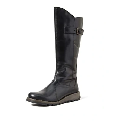 Abbildung von FLY London Damen Mol 2 Langschaftstiefel, Schwarz Black 005, 40 EU