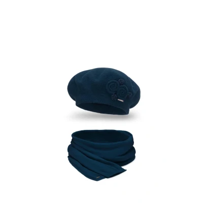 Abbildung von Vivisence SET Schal, Damen, Größe: One Size, Dark blue
