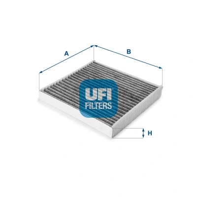 Abbildung von UFI Filters 54.223.00 Innenraum Aktivkohleluftfilter für Autos