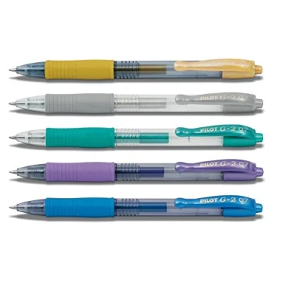 Abbildung von Pilot Gelschreiber G2 7 (Langer Stift 5 Farben Metallic)