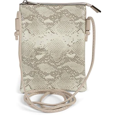 Abbildung von styleBREAKER Damen Mini Bag Umhängetasche in Schlangen Optik, Schultertasche, Handtasche, Tasche 02012305, Farbe:Beige