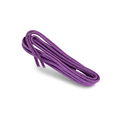Abbildung von Kaps Gewachste runde Schnürsenkel, 100% natürlicher Baumwolle, stilvolle Schnürsenkel für Anzug und Freizeitschuhe (75 cm /4 bis 5 Schnürösenpaare / 92 Violett)
