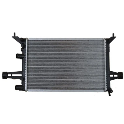 Abbildung von NRF EASY FIT 507529 Kühler, Motorkühlung Aluminium 540 346 18 mit Gummitülle Kühlrippen gelötet OPEL: Astra G CC