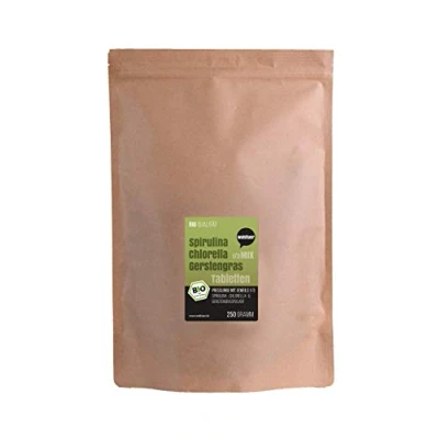 Abbildung von Wohltuer Spirulina + Chlorella Gerstengras 1/3 Mix Bio Algen Superfood Tabletten in Rohkostqualität 250g