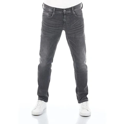 Abbildung von MUSTANG Jeans Herren Stretch Oregon Tapered Fit Jeanshose Hose Denim, Größe:W 31 L 34, Farbauswahl:Used Black Denim (1009376 783)