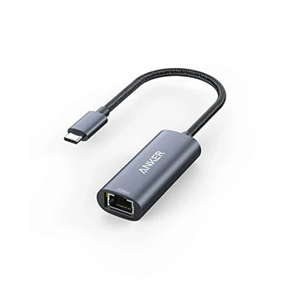 Abbildung von Anker PowerExpand USB C auf Gigabit Ethernet Adapter, 2.5 Gbps Hub aus Aluminium, Kompatibel mit MacBook Pro, ab Air 2018, iPad Pro XPS
