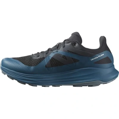 Abbildung von Salomon Ultra FLOW GTX Laufschuh Trail, Herren, Größe: 46, Black/deep dive/trooper Schuhe