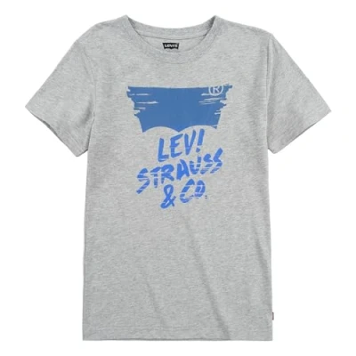 Abbildung von Levi&#039;s Kids Junge LVB Sketched Logo Tee EF703 T Shirt, Grey Heather, 16 Jahre