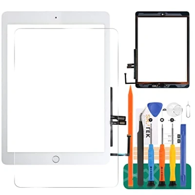 Abbildung von Touchscreen Digitizer für iPad 9.7 2018 A1893 A1954, Ersatz Glas, 6 Mit Home Button (LCD Display Nicht im Lieferumfang enthalten) (schwarz)