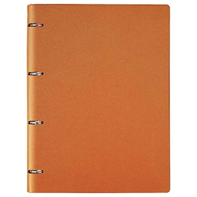 Abbildung von Notizbuch mit Ringbindung, A4, Organiser für Führungskräfte, nachfüllbarer Planer, runde Ringe, Leder Einband, (evtl. nicht in deutscher Sprache) braun