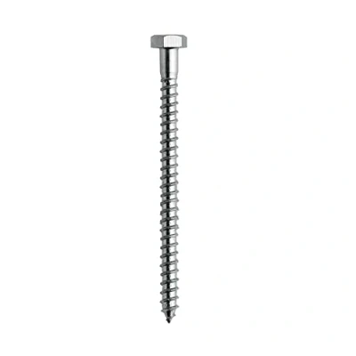 Abbildung von DOJA Barcelona Sechskant Holzschrauben Schrauben Sortiment PACK 10 12x150 Sechskantschrauben Schlüsselschrauben Stahl Verzinkt Zugschrauben Bau, Holzbearbeitung, Innenarchitektur