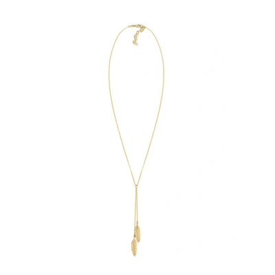 Abbildung von Elli BOHO Feather Halskette goldcoloured, Damen, Größe: 60, Gold coloured