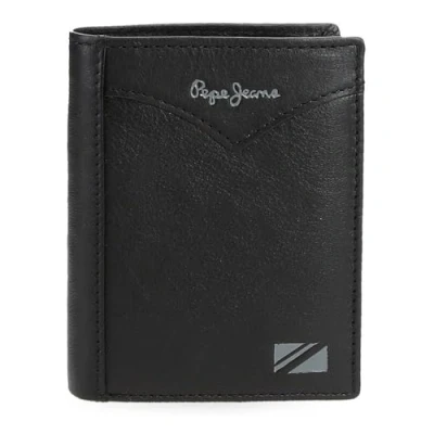 Abbildung von Pepe Jeans Joumma Bags Vertikale Geldbörse mit Geldbörse, Schwarz, 8,5 x 10,5 1 cm, Leder, Talla única,