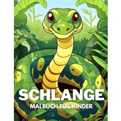 Abbildung von Schlange Malbuch für Kinder: +40 lustige und einfache Zeichnungen von niedlichen zum Ausmalen Kinder, Jungen Faultiere, die lieben Stress abbauen entspannen