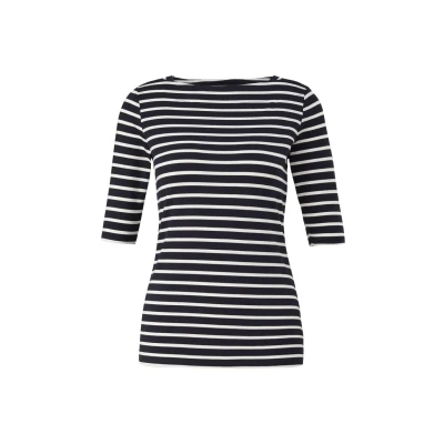 Abbildung von comma Tshirt print, Damen, Größe: 34, Navy