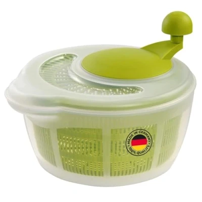 Abbildung von Westmark 243222E1 Salatschleuder, Fassungsvermögen: 5 Liter, ø 26 cm, Kunststoff, BPA frei, Fortuna, Apfelgrün, Standard