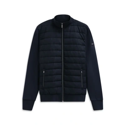 Abbildung von bugatti MIT Quersteppung Übergangsjacke, Herren, Größe: Medium, Marine