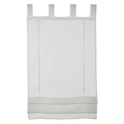 Abbildung von GARDINIA Raffrollo, Transparenter Voile Stoff, Schlaufen, Weiß, 50 x 140 cm