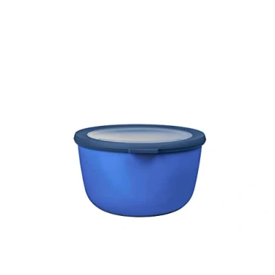 Abbildung von Mepal Multi Bowl Cirqula Round Vorratsdose mit Deckel Geeignet als Luftdichte Aufbewahrungsbox für den Kühlschrank, Mikrowellengeschirr &amp; Frischhaltedosen 2000 ml Vivid blue