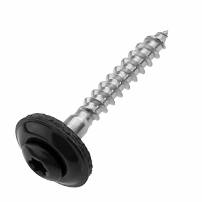 Abbildung von Spenglerschrauben Edelstahl A2 mit EPDM Dichtscheibe TX20, 100 Stück (4.5 x 35 mm anthrazit Stück)