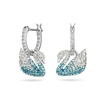 Abbildung von Swarovski Iconic SWAN HOOP Ohrringe, Damen, Größe: One Size, Multi