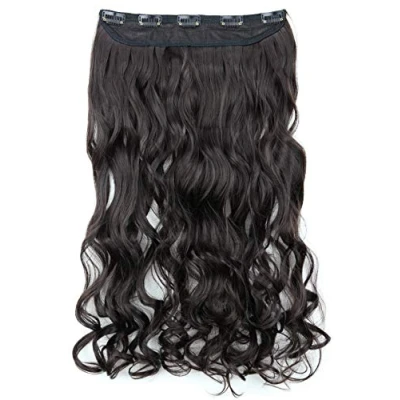Abbildung von CAISHA by PRETTYSHOP 55cm 1 Teilig CLIP IN EXTENSIONS Sophia Haarteil Gewellt Schokobraun C52a