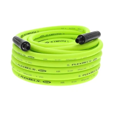 Abbildung von Flexzilla Luftschlauch, 3/8 Zoll x 15,2 m, MNPT Armaturen, strapazierfähig, leicht, Hybrid, ZillaGreen HFZ3850YW3
