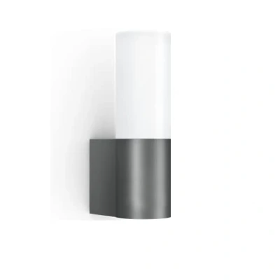 Abbildung von Steinel LED Außenleuchte L 605, ohne Sensor, 11,3 W Wandleuchte, warmweiße Wandlampe mit 729 lm, Aluminium, Opalglas, Anthrazit