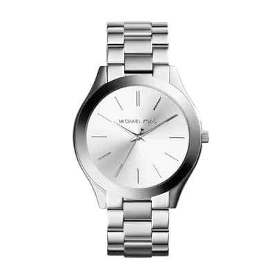 Abbildung von Michael Kors SLIM Runway Uhr silvercoloured, Damen, Größe: One Size, Silver coloured