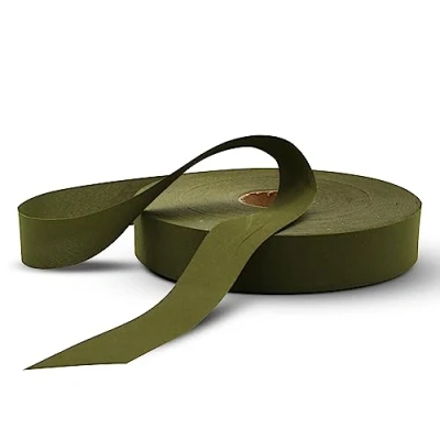 Abbildung von DOJA Barcelona Schrägband Meterware Grün Bias Tape Rollenpackung 100m Breite 20mm Polyester Weißes Einfassband für Nähen, Kurzwaren &amp; Nähband, Borten und Bänder zum Nähen