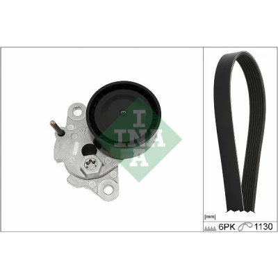 Abbildung von INA 529 0476 10 Keilrippenriemensatz Generatorfreilauf prüfen und ggf. erneuern VOLKSWAGEN: Passat B8 Variant, Golf 7