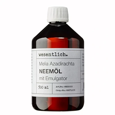Abbildung von wesentlich. Neemöl mit Emulgator 500ml fertig gemischt für sofortige Anwendung