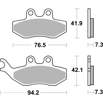 Abbildung von TRW Organic Allround MCB734 Bremsbelagsatz