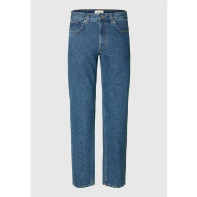 Abbildung von Selected Homme Jeans Straight Leg, Herren, Größe: 30x34, Medium blue denim
