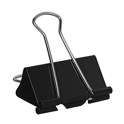 Abbildung von Extra große Binder Clips, 5,1 cm, Jumbo 24 Stück, Metall Papierklemmen, schwarz (5,1 cm)