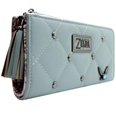 Abbildung von Navi Zelda Fee Ocarina of Time Link Großer Deku Baum Portemonnaie Clutch Münzfach &amp; Kartenhalter, Grün