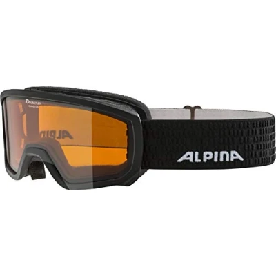 Abbildung von Alpina Scarabeo Skibrille für Kinder, Größe: One Size, Black