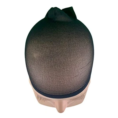 Abbildung von LUTTMANN 2 er Pack Perücken Wig Cap Nylon Netz Caps Lace Unterziehhaube für Perückenträger in verschiedenen Ausführungen (Nylon Schwarz)