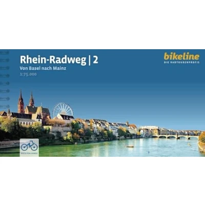 Abbildung von Rhein Radweg / Teil 2: Von Basel nach Mainz, 1:75:000, 381 km, GPS Tracks Download, LiveUpdate (Bikeline Radtourenbücher)