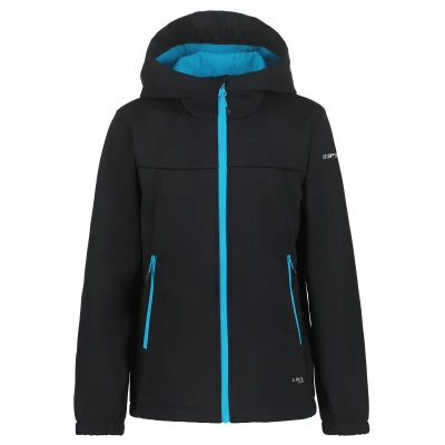 Abbildung von Icepeak Kline JR Unisex Softshelljacke für Kinder, Größe: 128, Turquoise