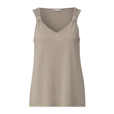 Abbildung von Street One MIT Knoten Top, Damen, Größe: 40, Beige