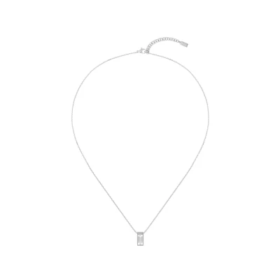 Abbildung von BOSS SS WITH Crystal Baguette Halskette, Damen, Größe: One Size, Silver coloured
